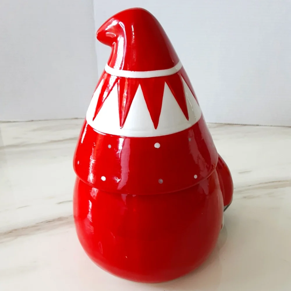 Transpac DOLOMITE CHRISTMAS GNOME Treat Cookie Jar Y7806